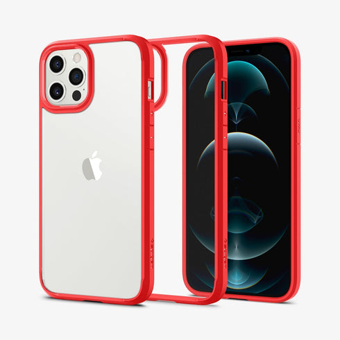 ACS01618 - iPhone 12 Pro Max Case Ultra Hybrid in crystal clear showing the back